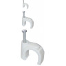 Скоба IEK 12мм круглая пластиковая (20шт) - USK11-12-020
